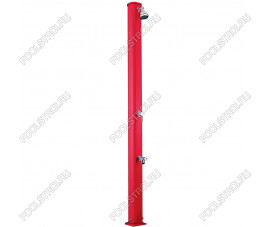 Душ солнечный AquaViva Jolly S 22л Red, Алюминиевый с мойкой для ног