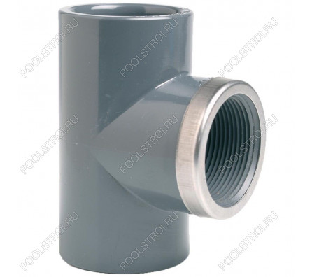 Тройник 90° c металлическим кольцом EFFAST d63x2