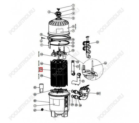 Фильтрующий элемент Hayward (DEX4800DS)